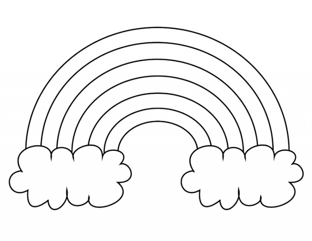 1024x791 Free Printable Rainbow Coloring Pages