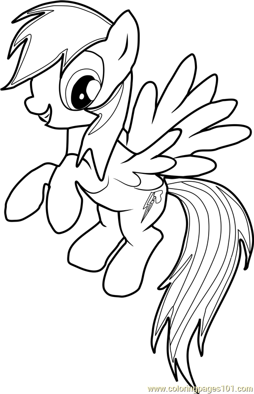 Rainbow Dash Coloring Page 516x800 Rainbow Dash Coloring Page