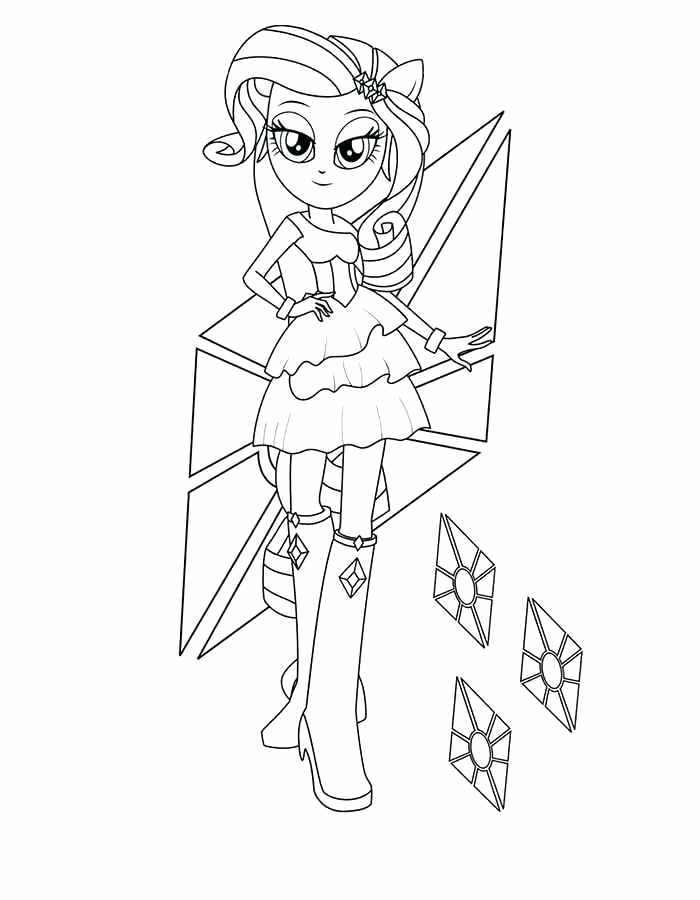 Rainbow Dash Equestria Girl Coloring Page at GetColorings.com | Free ...