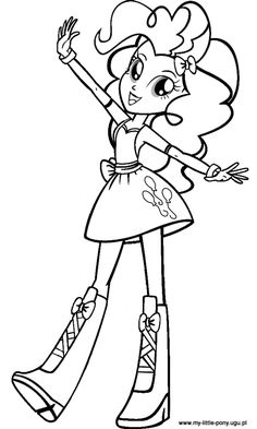 Rainbow Dash Equestria Girl Coloring Page at GetColorings.com | Free ...