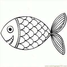236x236 Kids Printable Rainbow Fish Coloring Page Free Creative Kids