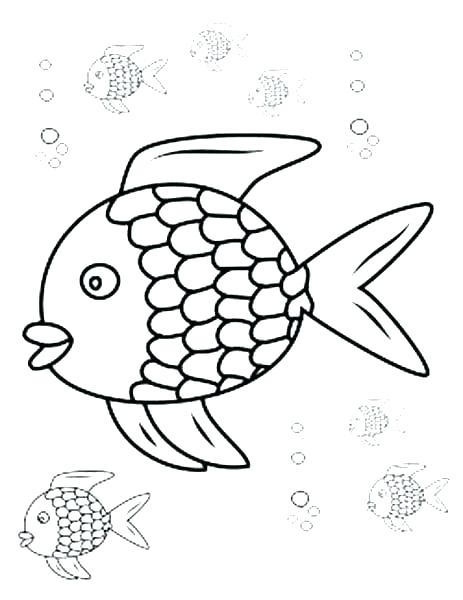 463x600 Rainbow Fish Coloring One Fish Two Fish Red Fish Blue Fish Free