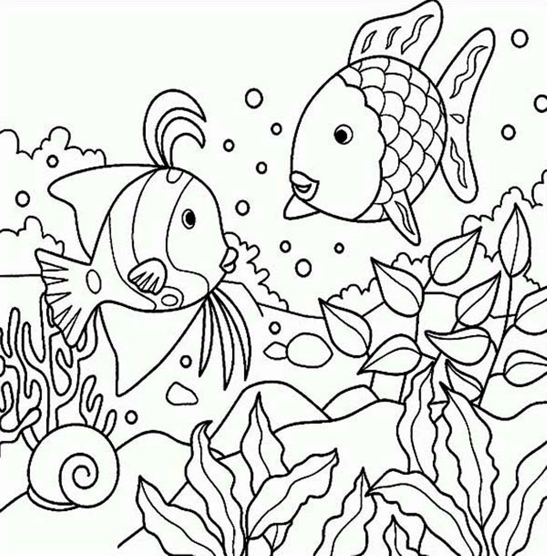 1068x1086 Rainbow Fish Template 339234 Magnificent Coloring Page
