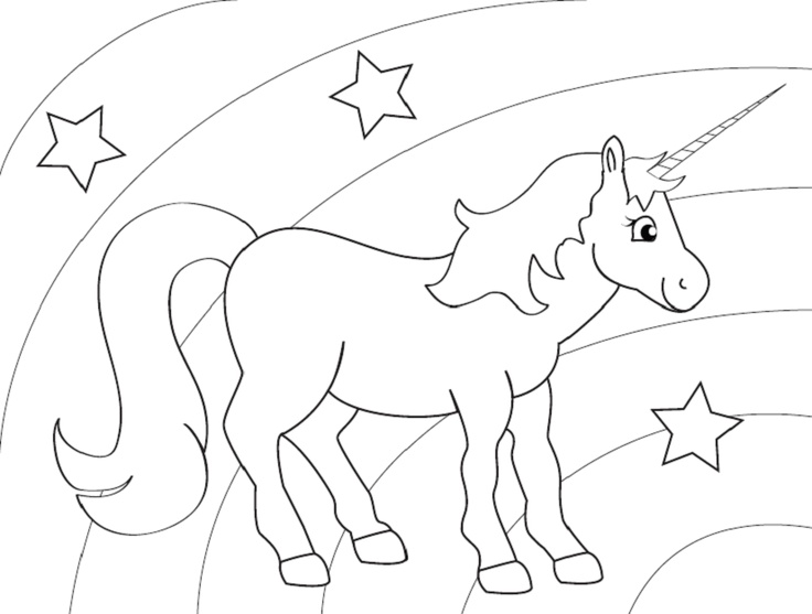 Rainbow Pony Coloring Pages