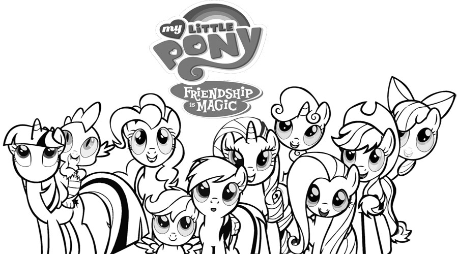 900x500 My Little Pony Coloring Pages For Kids Coloring Pages For Kids