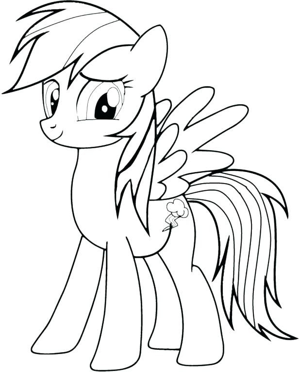 618x768 Rainbow Dash Color Page My Little Pony Coloring Pages Rainbow Dash
