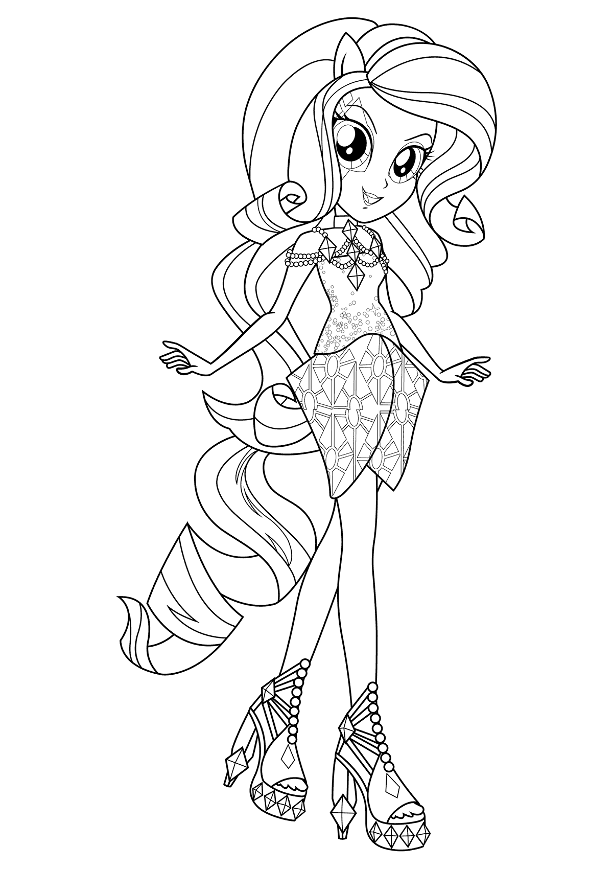 Equestria Girls Rainbow Rocks Coloring Pages Rarity 1200x1700 Equestria Girls Rainbow Rocks Coloring Pages Rarity