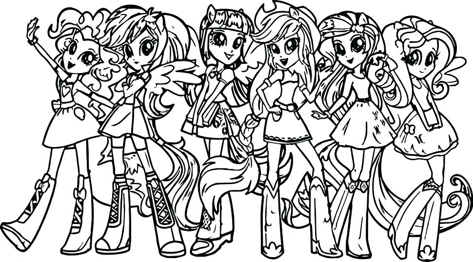 My Little Pony Equestria Girls Rainbow Rocks Coloring Pages 970x538 My Little Pony Equestria Girls Rainbow Rocks Coloring Pages