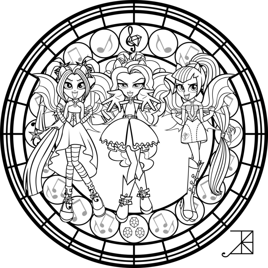 Sg Dazzlings Coloring Page By Akili Amethyst 894x894 Sg Dazzlings Coloring Page By Akili Amethyst