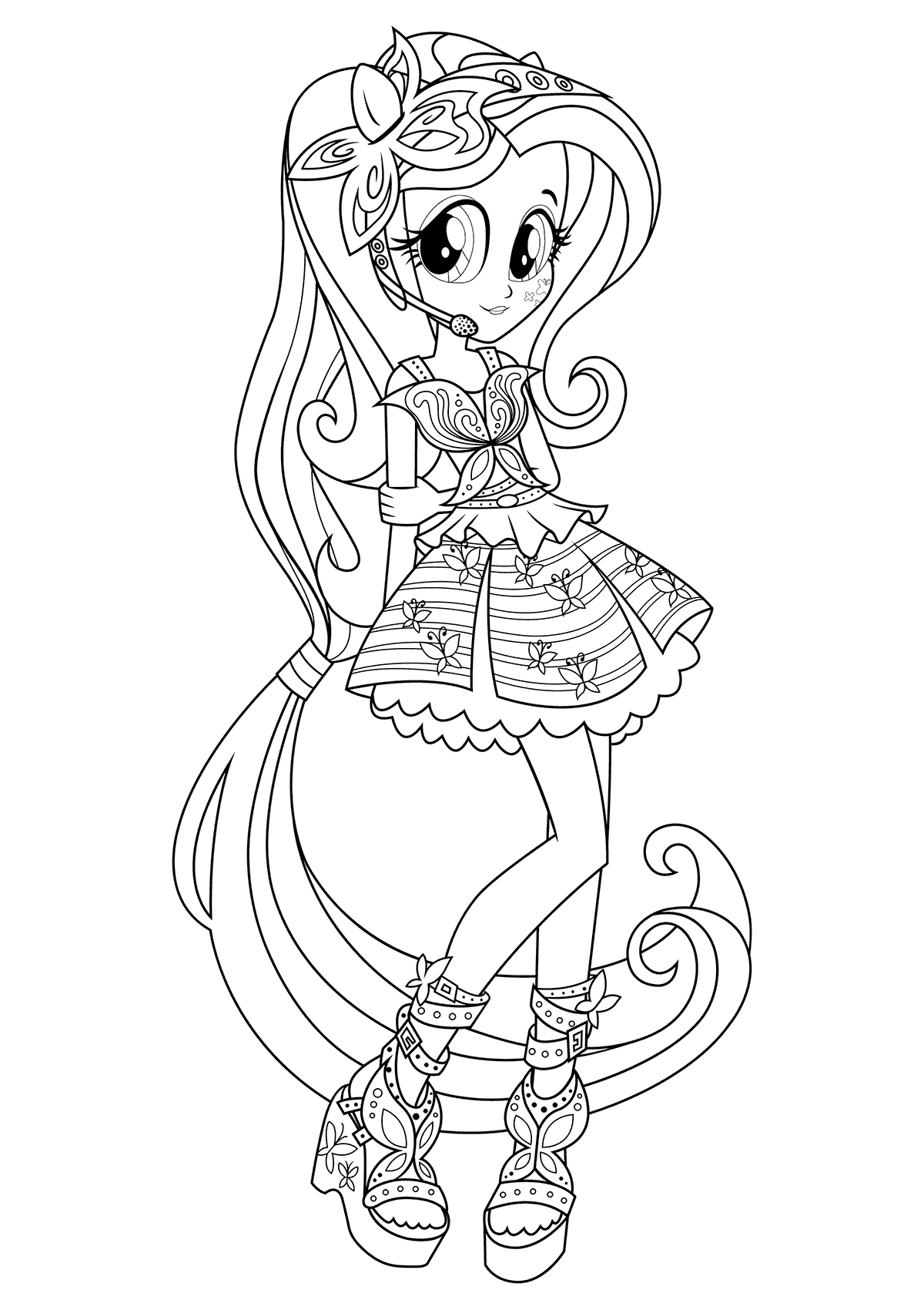 Equestria Girls Rainbow Rocks Coloring Pages 1200x1700 Equestria Girls Rainbow Rocks Coloring Pages