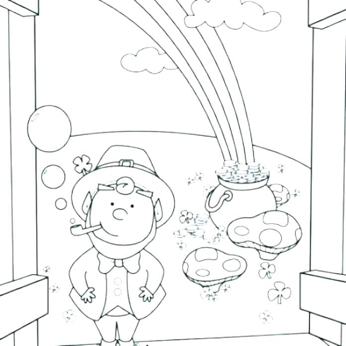 Pot Of Gold Coloring Pages Largest Pot Of Gold Coloring Page 697x697 Pot Of Gold Coloring Pages Largest Pot Of Gold Coloring Page