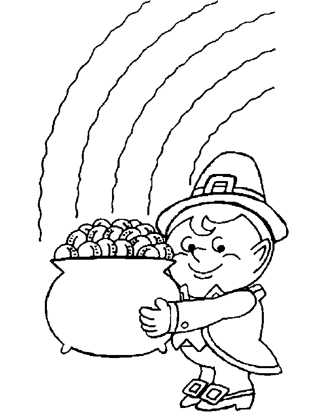 Pot Of Gold Rainbow Coloring Page Amp Coloring Book 664x819 Pot Of Gold Rainbow Coloring Page Amp Coloring Book