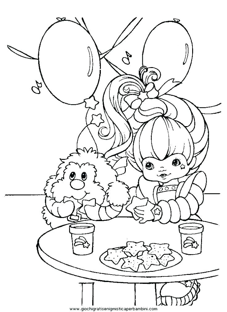 736x1009 Rainbow Brite Coloring Pages Free Printable Bright Top Rated