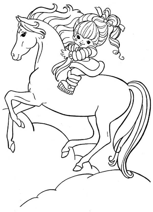 600x828 Rainbow Brite And Her Hosre Starlite Coloring Page Color Luna
