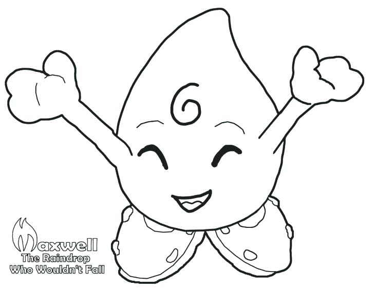 728x563 Rain Drop Coloring Page Raindrop Coloring Sheets Printable