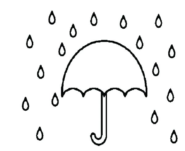 600x490 Raindrop Coloring Page Raindrops Coloring Pages Raindrop Umbrella