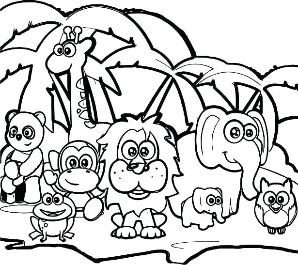 615x547 Rainforest Animal Coloring Pages Animals Coloring Pages Sheets