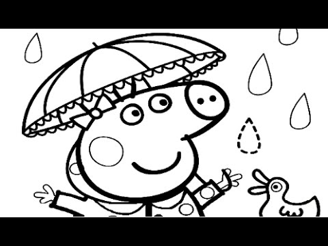 480x360 Peppa Pig Rainy Day