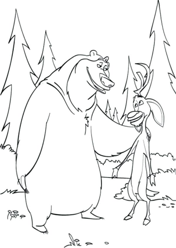 Season Coloring Pages And Are Best Friend In Open Season Coloring 600x846 Season Coloring Pages And Are Best Friend In Open Season Coloring