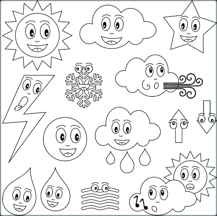 728x723 Weather Coloring Page Rain Coloring Page Weather Coloring Pages