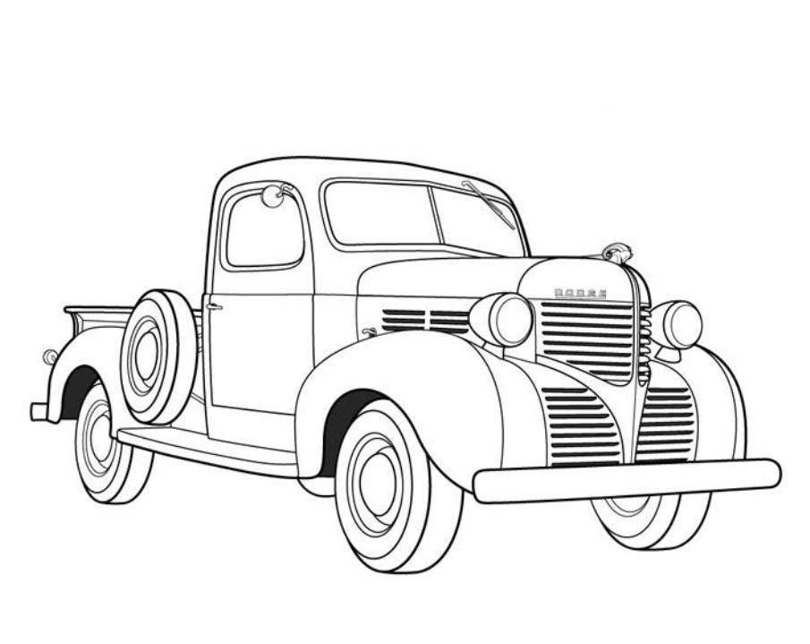 Dodge Pickup 1939 Old Car Coloring Pages Free Online Cars 905x719 Dodge Pickup 1939 Old Car Coloring Pages Free Online Cars