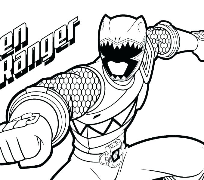 Power Rangers Coloring Page 678x600 Power Rangers Coloring Page