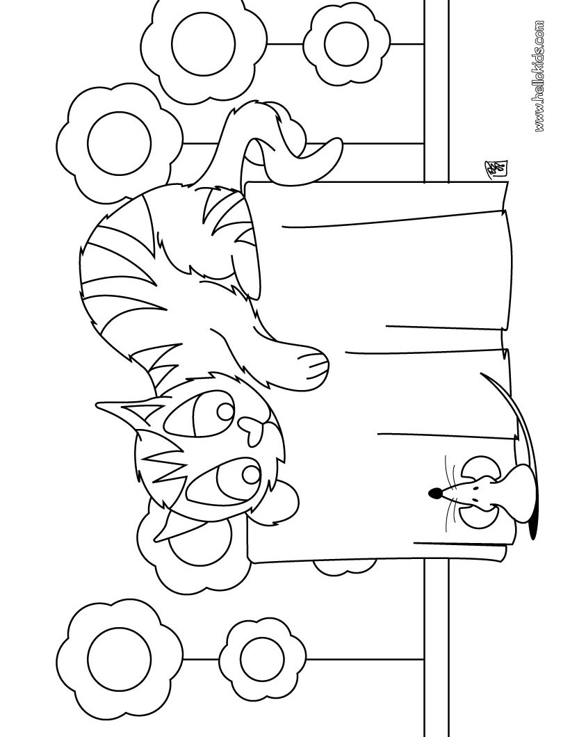 820x1060 Professional Cat And Mouse Coloring Pages Hell