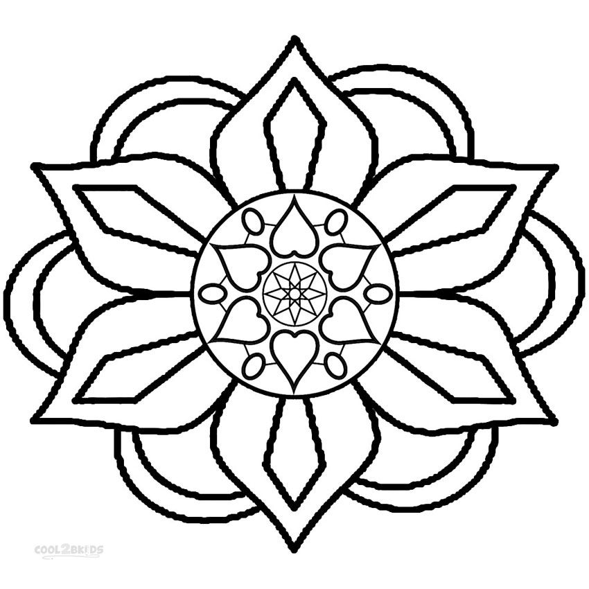 850x850 Printable Rangoli Coloring Pages For Kids Cool2bkids Coloring