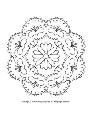 320x452 Rangoli Coloring Pages For Diwali Diy Mandalas