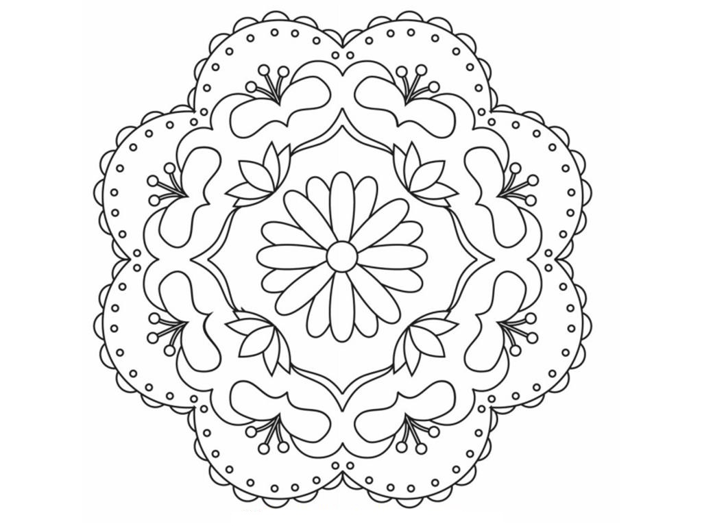 Printable Rangoli Coloring Pages For Kids 1024x768 Printable Rangoli Coloring Pages For Kids