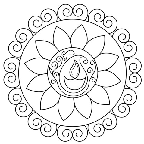 Rangoli Coloring Pages Printable Diwali Page Free 478x480 Rangoli Coloring Pages Printable Diwali Page Free