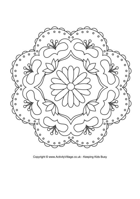 Rangoli Colouring Pages 460x650 Rangoli Colouring Pages