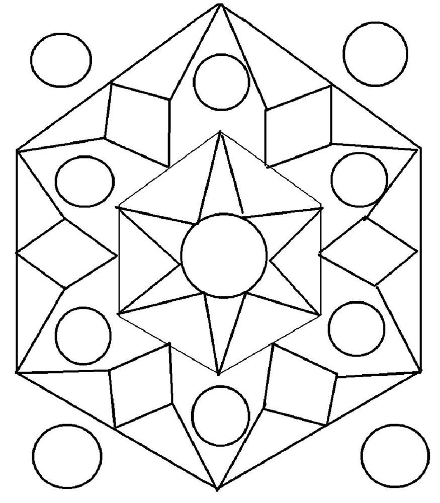 Rangoli Design Coloring Printable Page For Kids 1 Creative 875x1000 Rangoli Design Coloring Printable Page For Kids 1 Creative