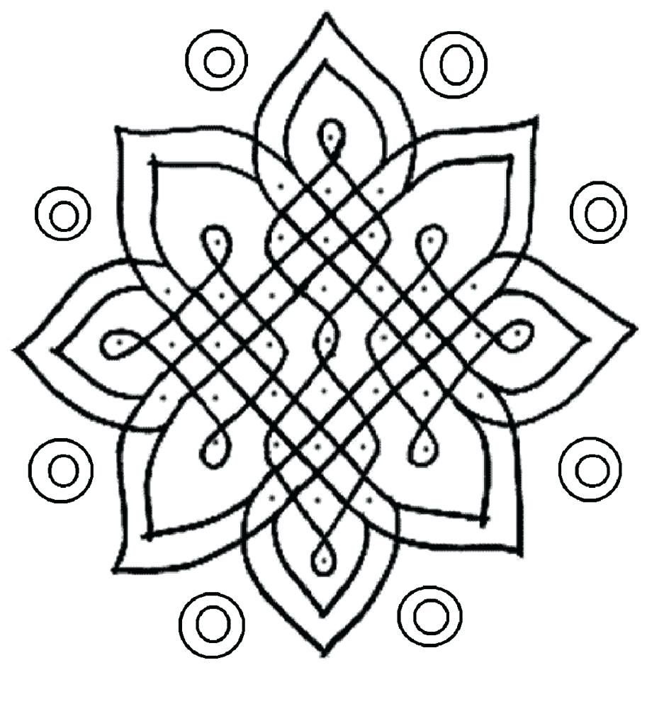 913x1000 Coloring Page ~ Rangoli Coloring Pages Pictures Of Designs Rangoli