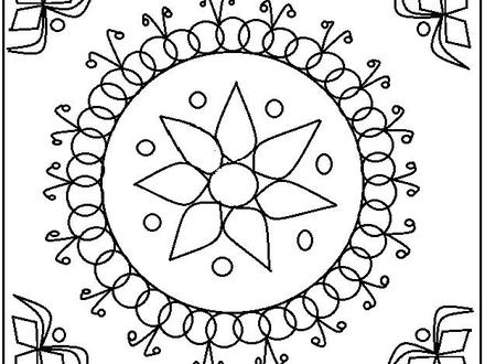 440x330 Diwali Rangoli Coloring Page Free Printable Coloring Pages