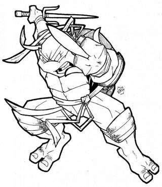 Ninja Turtle Coloring Page Pages Teenage Mutant Online 320x369 Ninja Turtle Coloring Page Pages Teenage Mutant Online