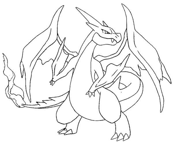 Pokemon Coloring Pages Charizard Edward Pokemon 600x493 Pokemon Coloring Pages Charizard Edward Pokemon