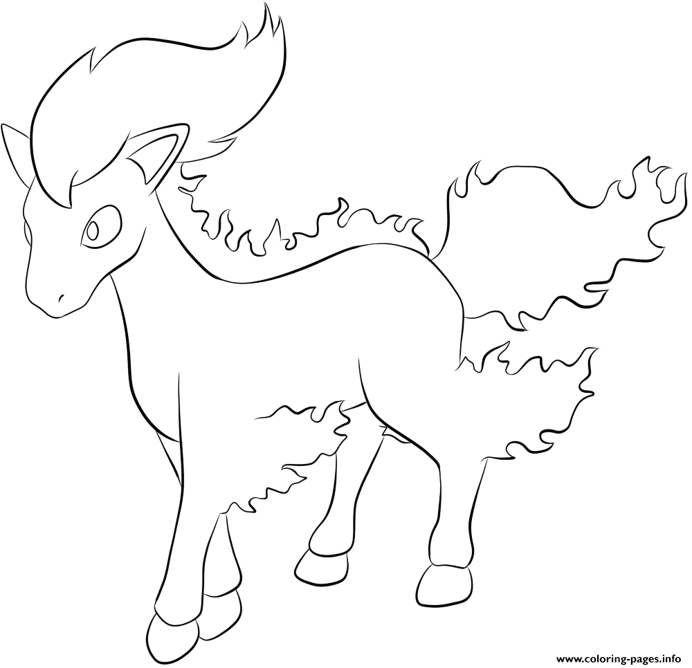 Useful Print Pokemon Pictures 077 Ponyta Color 1000x966 Useful Print Pokemon Pictures 077 Ponyta Color