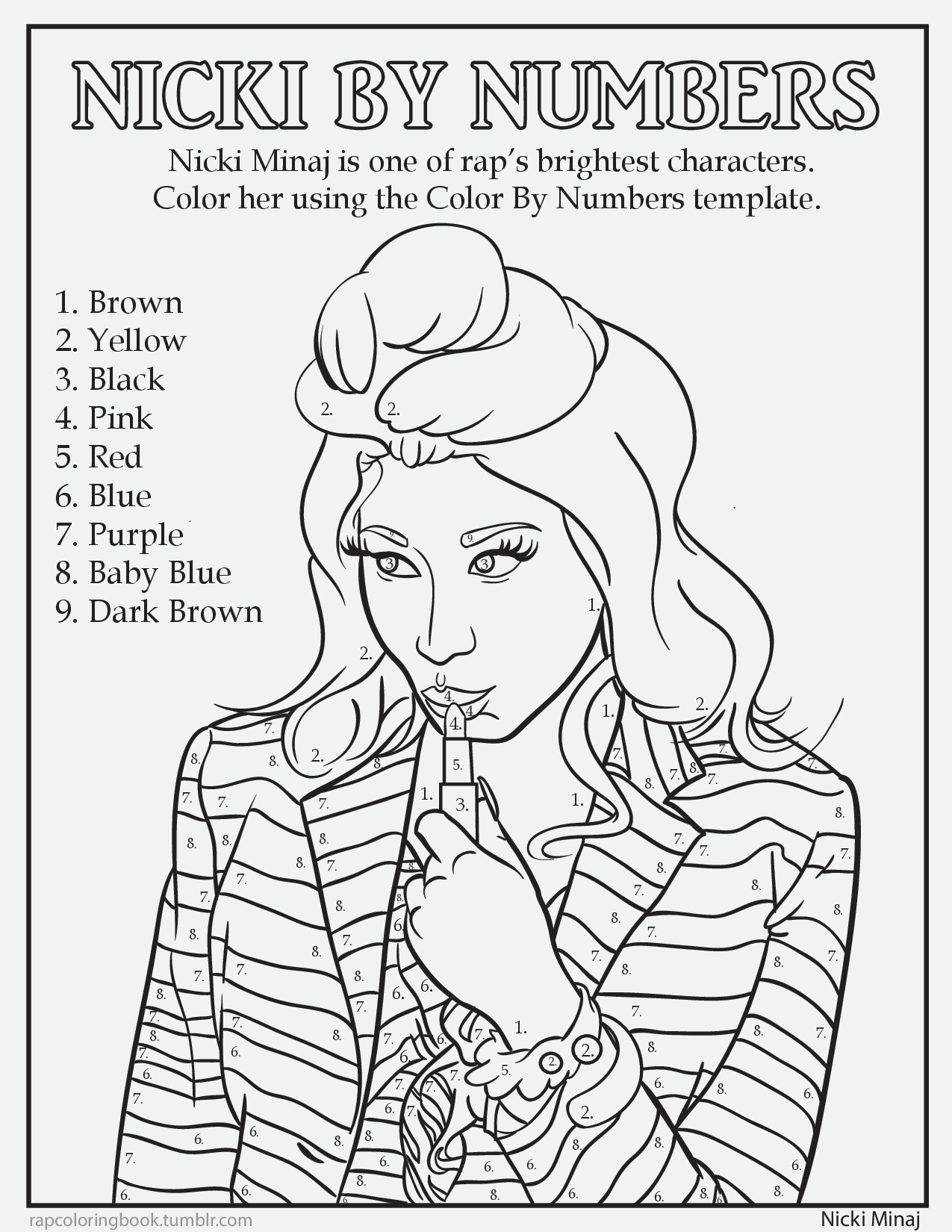 Good Rap Coloring Book 1275x1650 Good Rap Coloring Book
