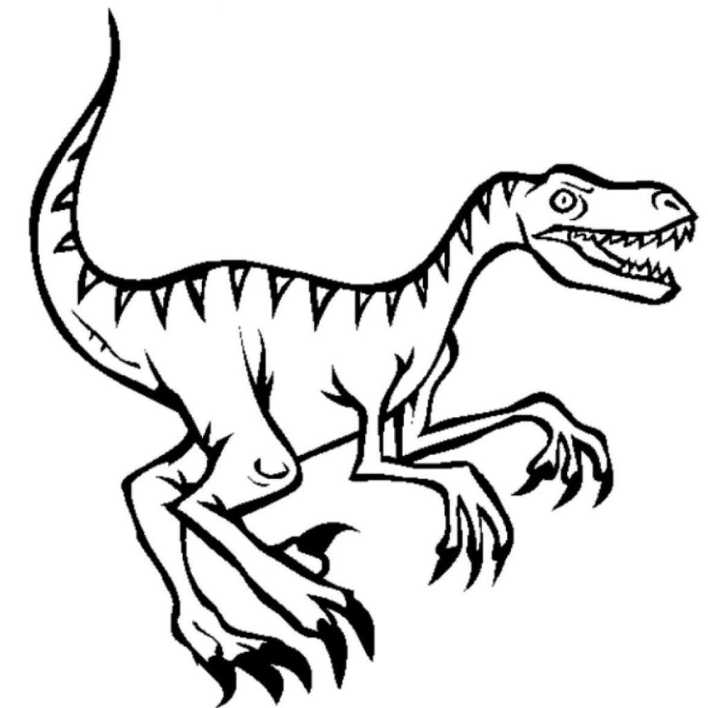 1024x1024 Raptor Coloring Page Mosm