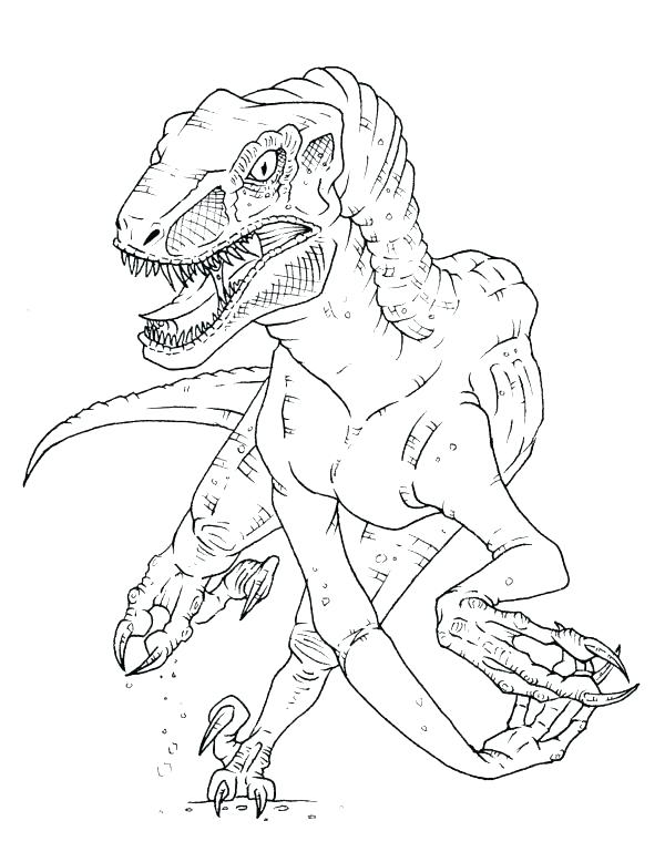 600x778 Velociraptor Coloring Pages Park Coloring Pages Kids Coloring