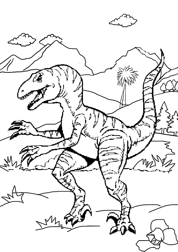 600x850 27 Velociraptor Coloring Pages Selection Free Coloring Pages
