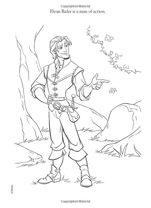 Rapunzel And Flynn Coloring Pages at GetColorings.com | Free printable ...