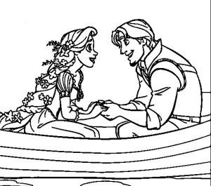 Tangled Rapunzel And Flynn Coloring Pages Cakes 300x265 Tangled Rapunzel And Flynn Coloring Pages Cakes