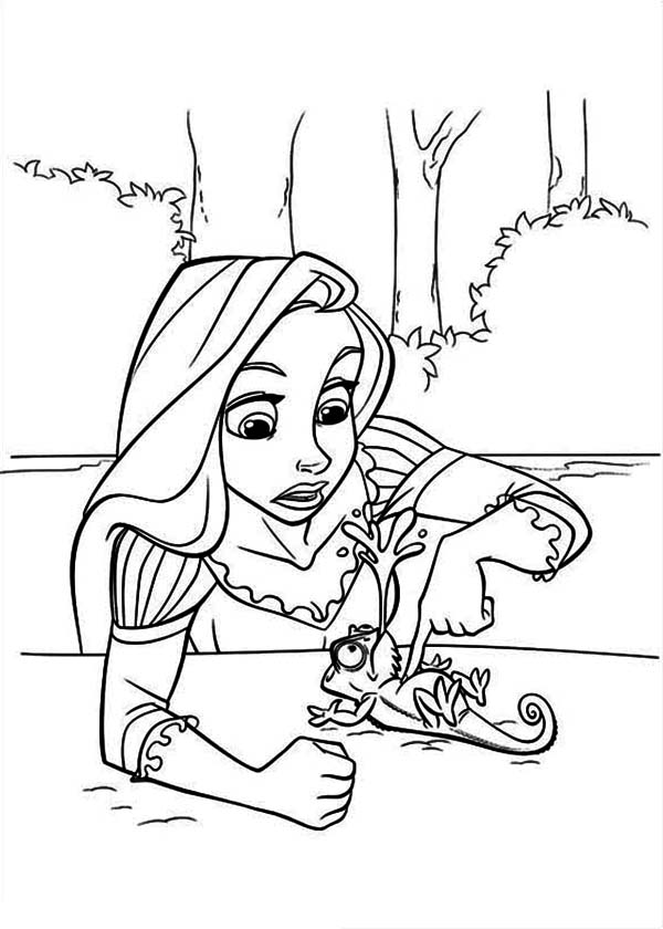 Tangled And Pascale Coloring Pages 306432 600x840 Tangled And Pascale Coloring Pages 306432