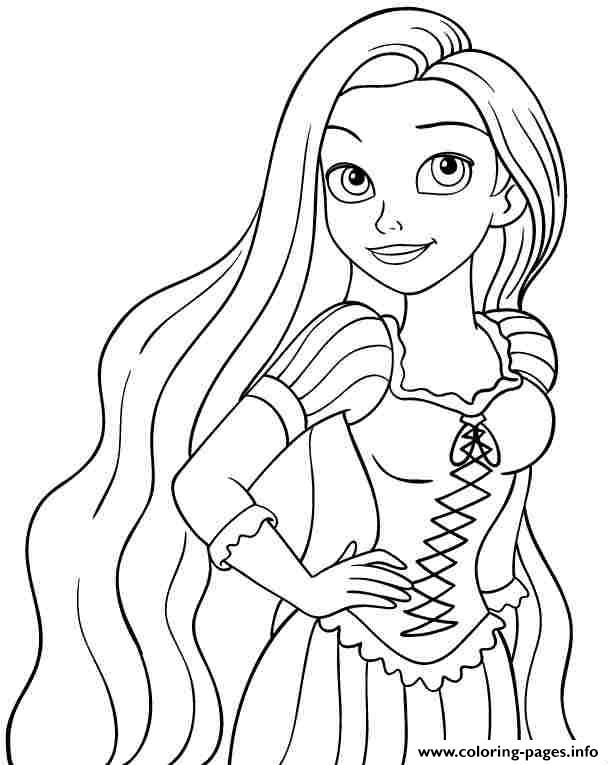 Print Baby Princess Disney Rapunzel Coloring Pages Princess 614x765 Print Baby Princess Disney Rapunzel Coloring Pages Princess