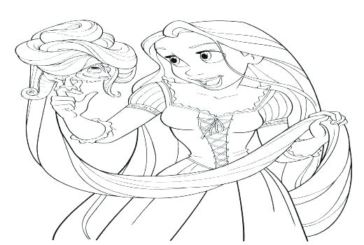 Rapunzel Baby Coloring Pages at GetColorings.com | Free printable ...