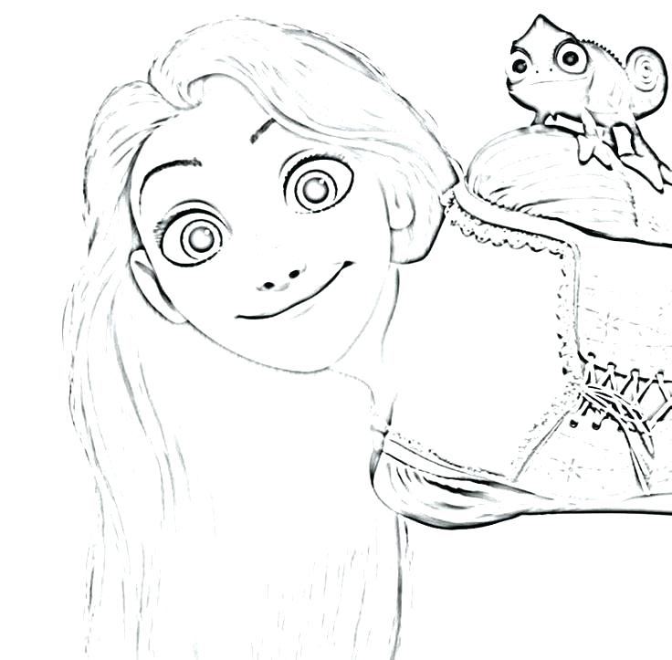Rapunzel Coloring Pages Princess Coloring Pages Happy Tangled 736x723 Rapunzel Coloring Pages Princess Coloring Pages Happy Tangled