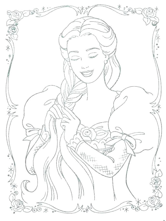 Tangled Color Pages 688x915 Tangled Color Pages