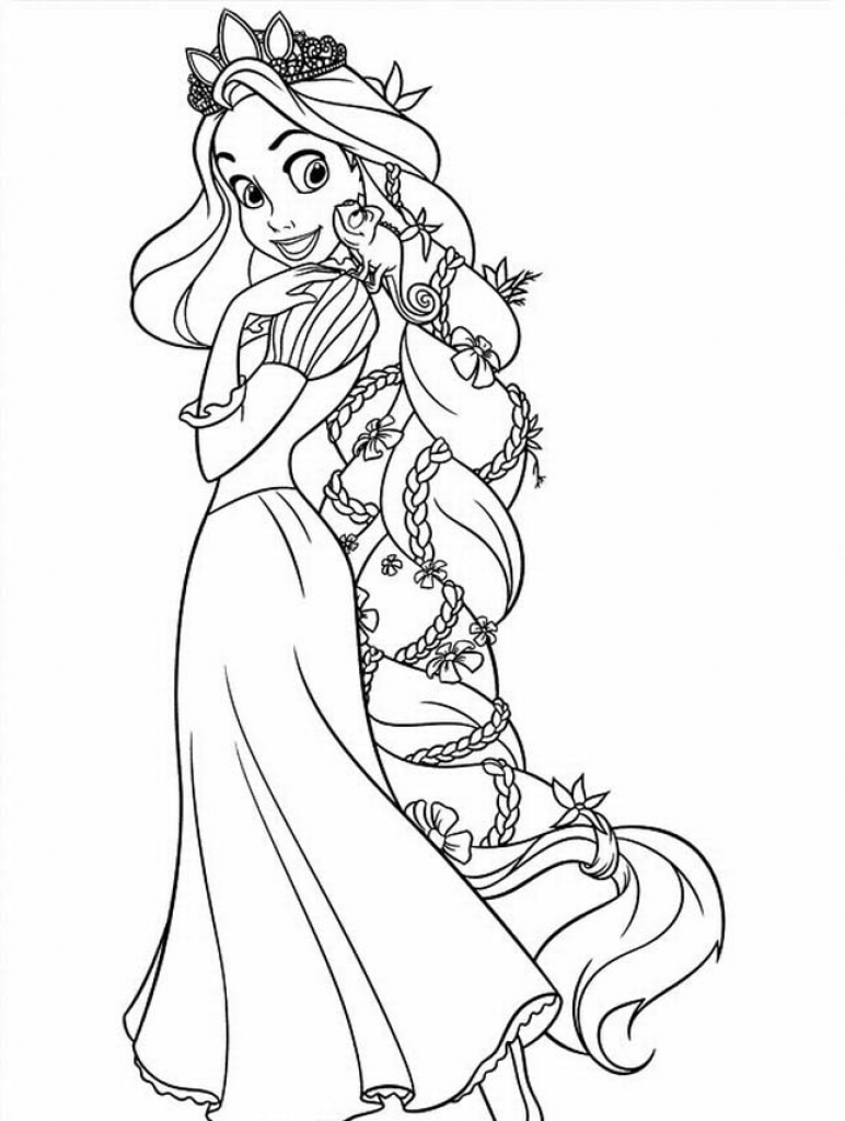 Free Printable Tangled Coloring Pages For Kids With Regard 772x1024 Free Printable Tangled Coloring Pages For Kids With Regard